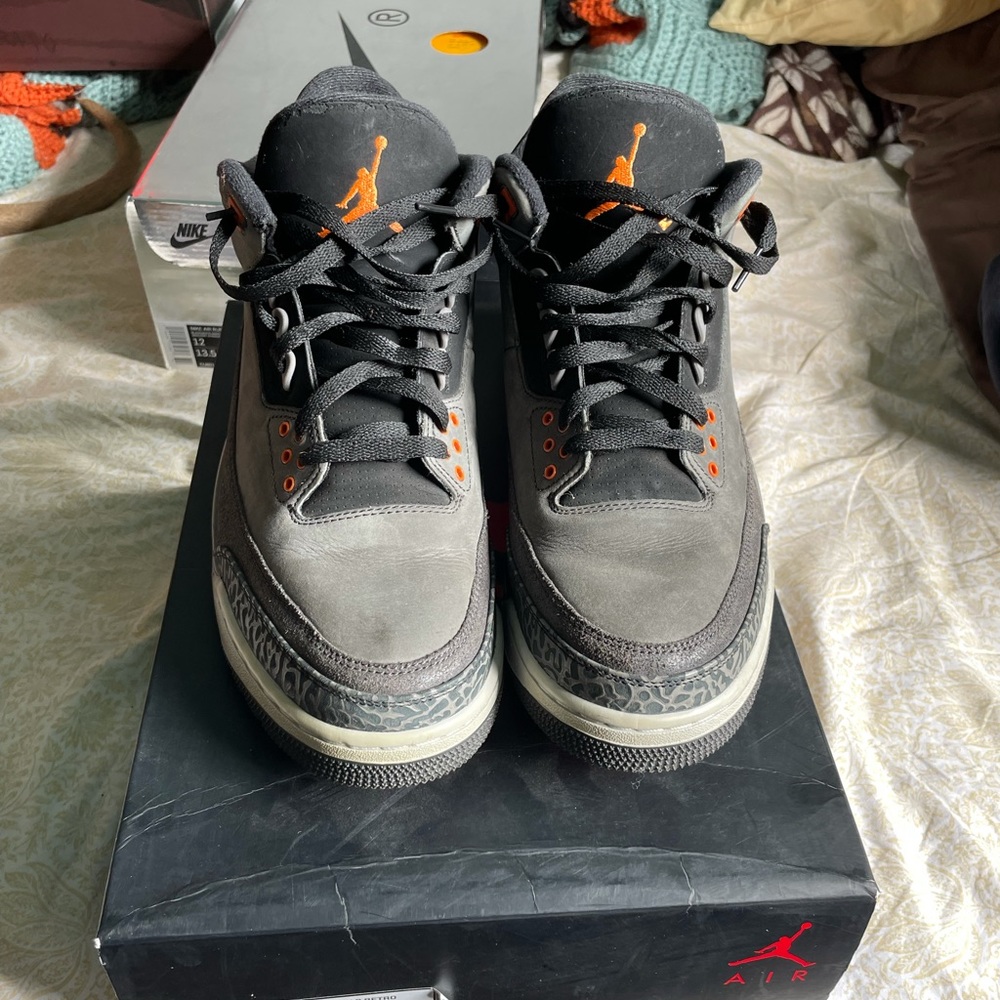 SOLD Nike air jordan 3 fear black orange